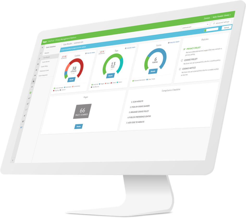OneTrust Website Scanning & Cookie Compliance